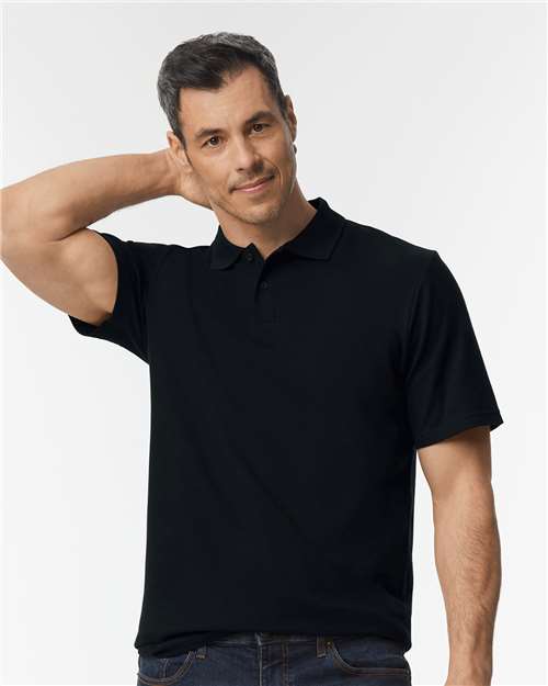 Custom DTF Printed Gildan 64800 Softstyle Pique Polo