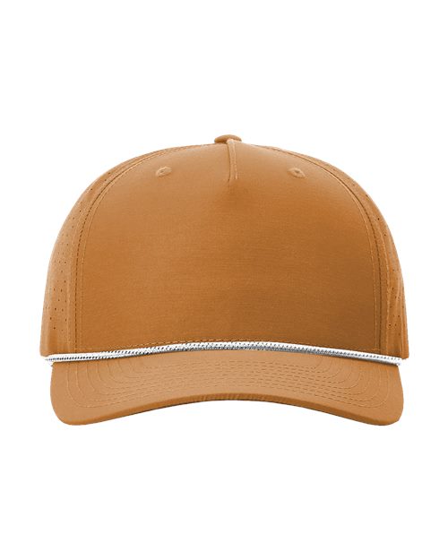 Custom Leather Patch Richardson 355 Laser Perf Performance Rope Cap