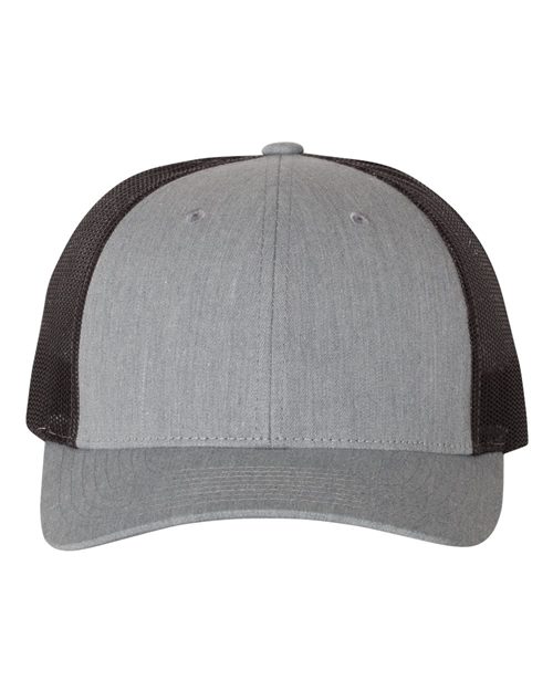 Custom Leather Patch Richardson 115 Low Pro Trucker Cap